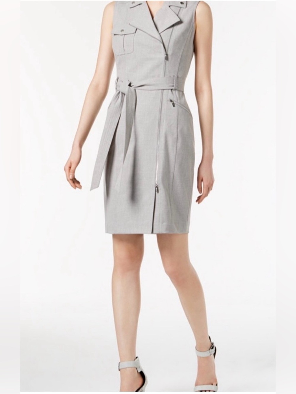 Calvin Klein Light Gray Dress Size 4